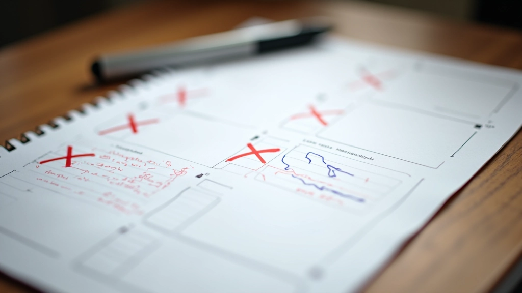 Gescheurde planningsnotitie met doorgestreepte items en rood uitroepteken